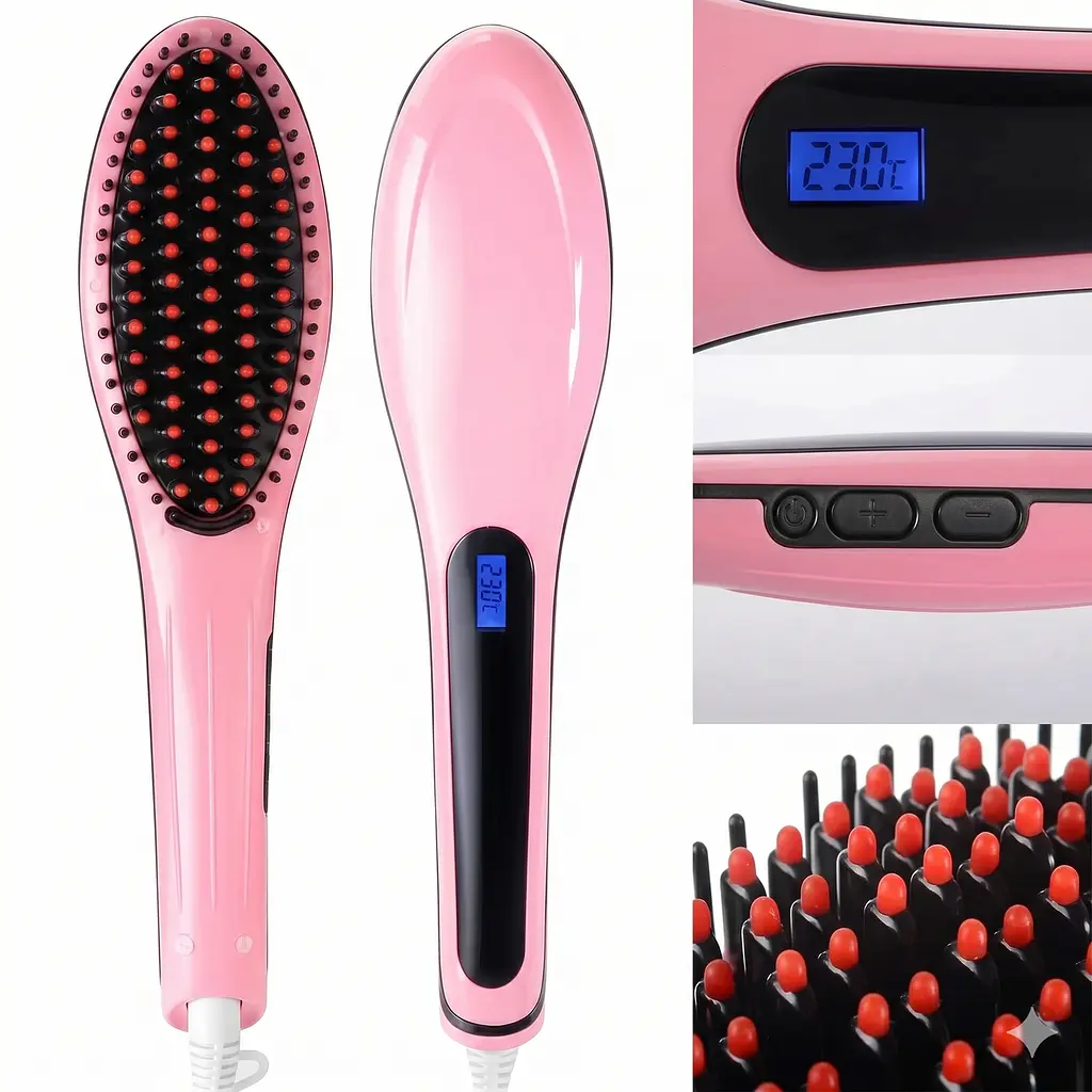Електричний гребінець Швидкий випрямляч волосся Fast Hair Straightener - фото 2