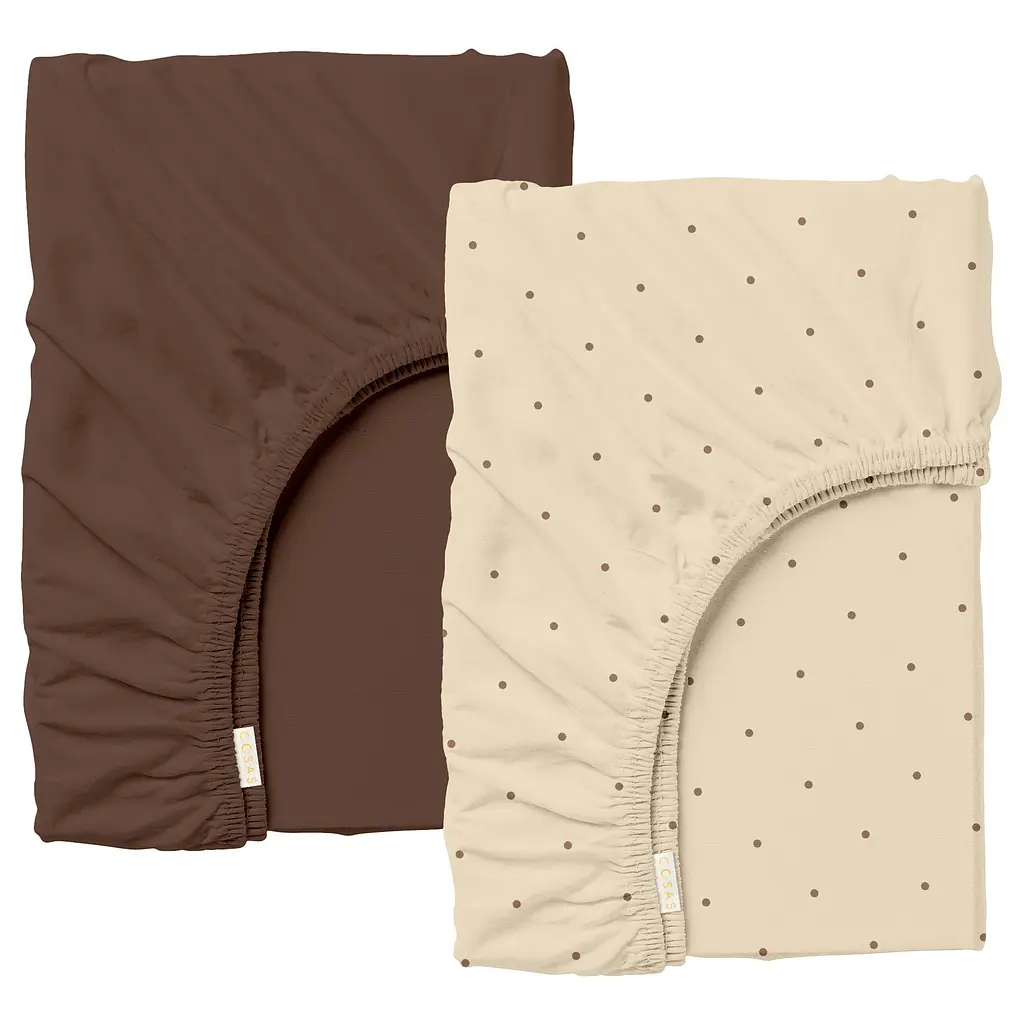 Набір простирадло на резинці 90х200 COCOA BEIGE COSAS (4822052405406)