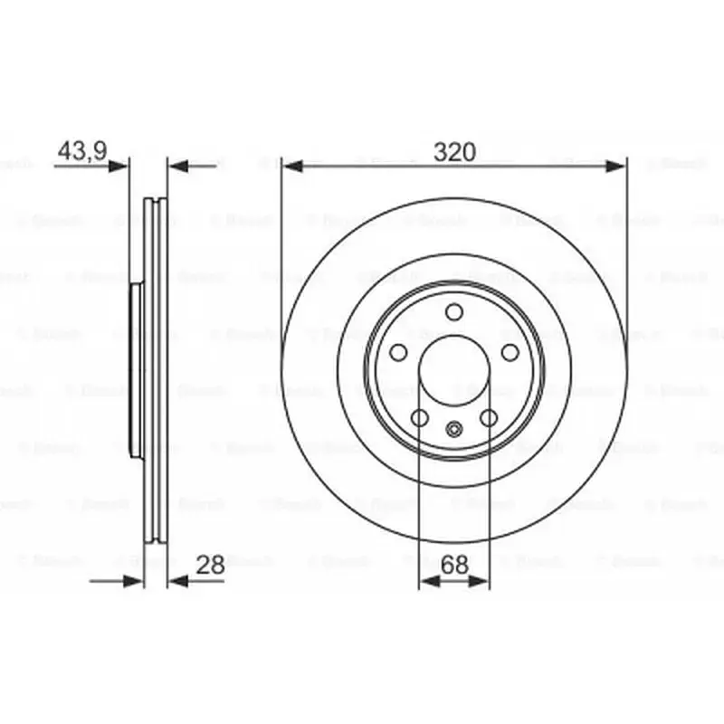Тормозной диск Bosch 0 986 479 552 - фото 5
