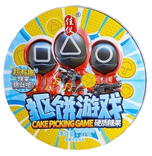 Льодяники Squid Game Dalgona Biscuits Korean Fruit Candy Гра в Кальмара 27г