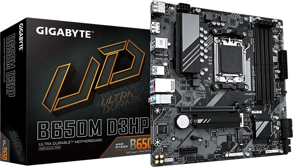 Материнська плата Gigabyte B650M D3HP Socket AM5 (B650M D3HP) Б/В - фото 3