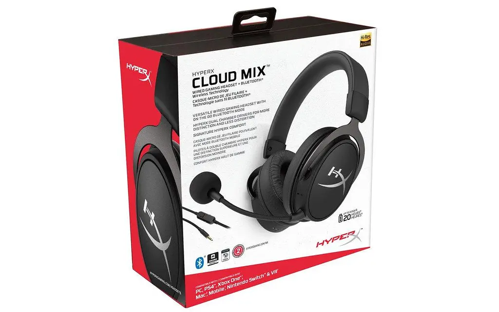 Гарнитура игровая HyperX Cloud MIX 3.5 мм/BT Black (HX-HSCAM-GM) - фото 7