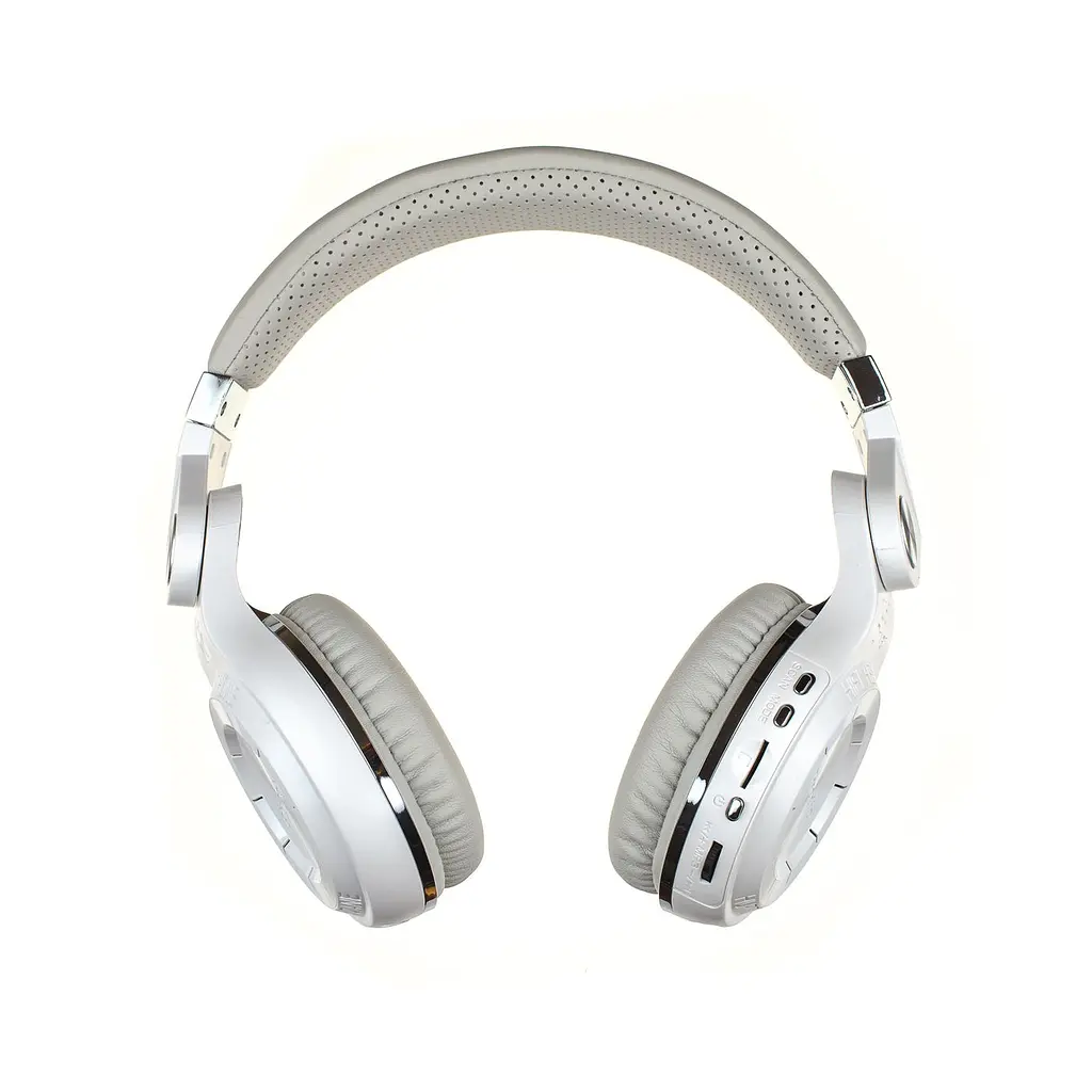 Навушники Bluedio T2 Plus з вбудованим радіо Bluetooth бездротові білі - фото 2