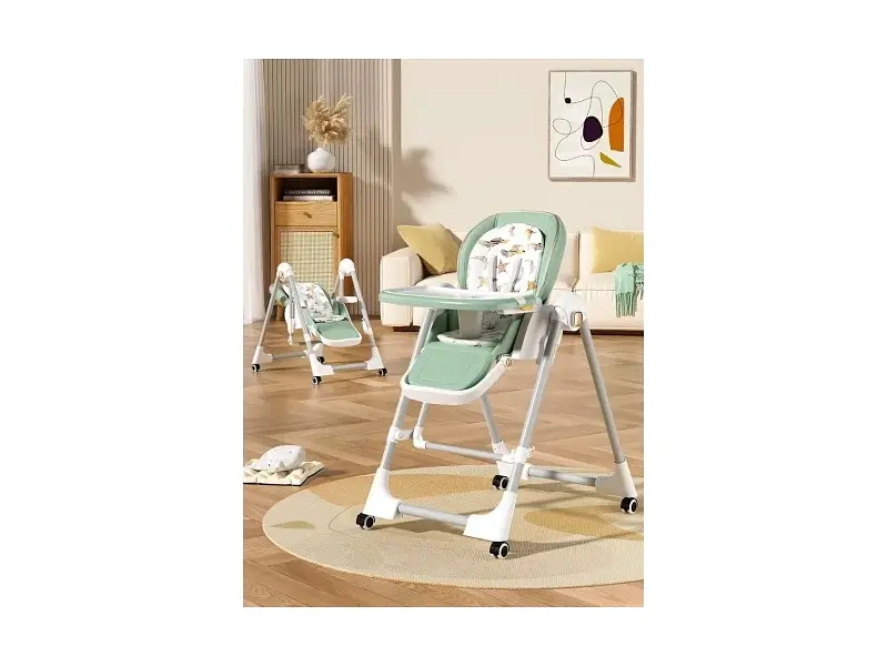 Стільчик-шезлонг для годування 2 в 1 Kidilo BabyChair Z901 Grey - фото 11