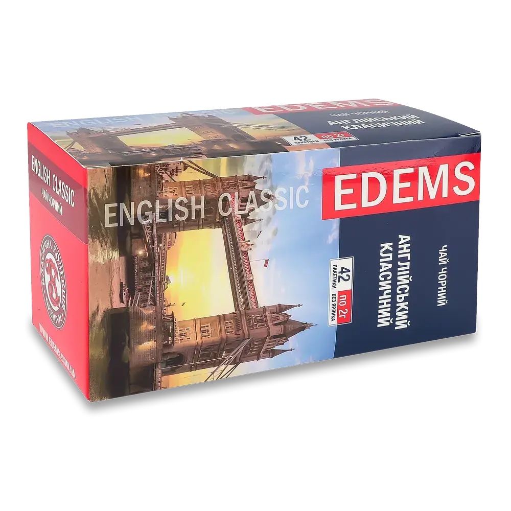 Чай пакетований чорний Еdems 42ф/п x 2 г "Англійський класичний"