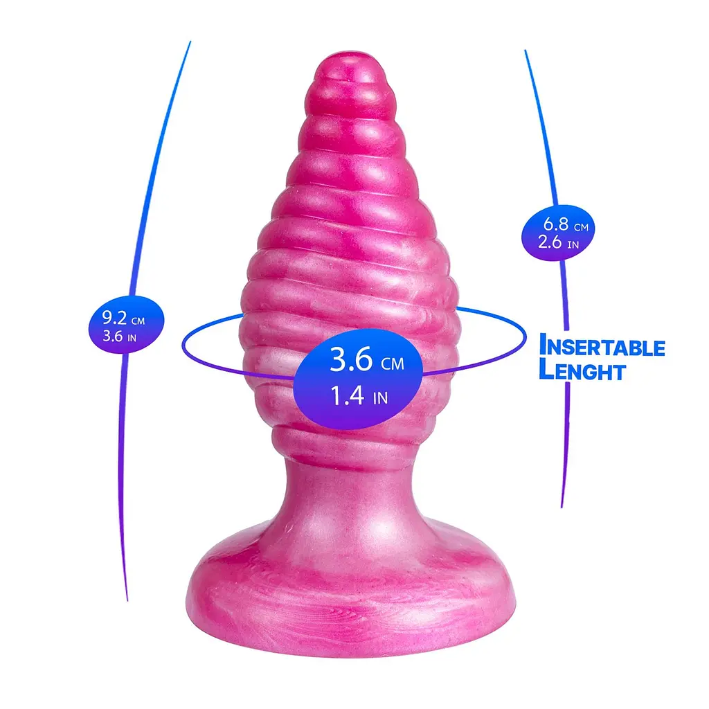 Анальна пробка Silexd Cherry Plug, 9.2 см (рожевий) - фото 2
