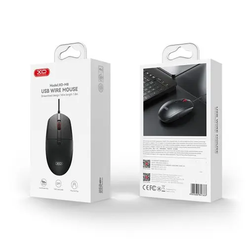 Комп'ютерний Мишка XO M8 YunXiao Wired Mouse Чорна - фото 2