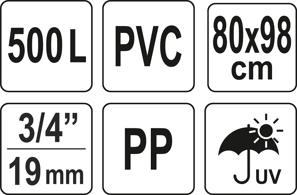 Бак збірний дощової води Flo 500 л (89704) - фото 7