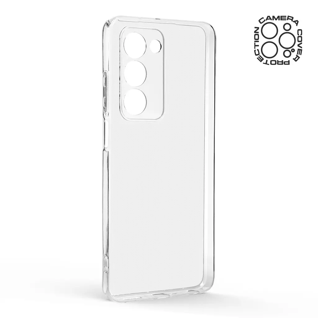 Прозрачный чехол для OPPO A5 4G/A5 5G/A5m 4G с защитой камеры, тонкий, силиконовый, бесцветный, ударостойкий, противоударный бампер c закрытой камерой, ArmorStandart (ARM87387) - фото 2