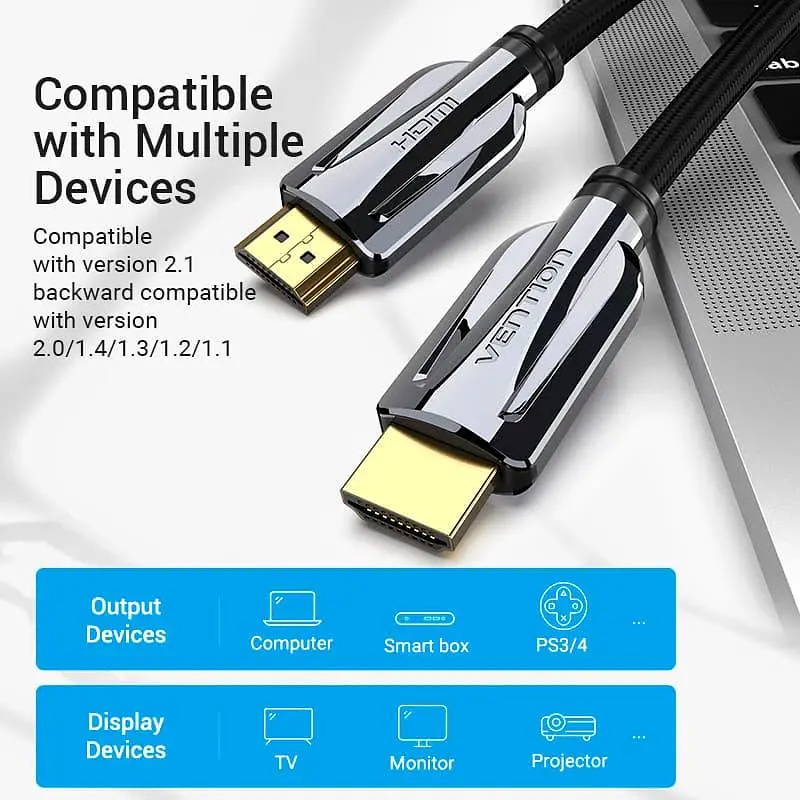 Кабель Vention HDMI-HDMI V 2.1 3 м (AALBI) - фото 4