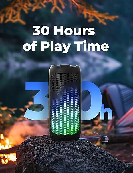 Бездротова портативна Bluetooth-колонка VOSFEEL з датчиком гравітації, підсвічуванням, 30-годинною роботою, бездротова Bluetooth-к - фото 2
