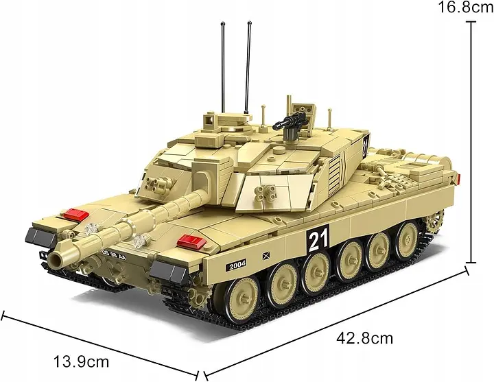 Конструктор танк на радіокеруванні  Mould King танк Челленждер Challenger2 Tank для дорослих та дітей військова техніка 1129 деталей - фото 6