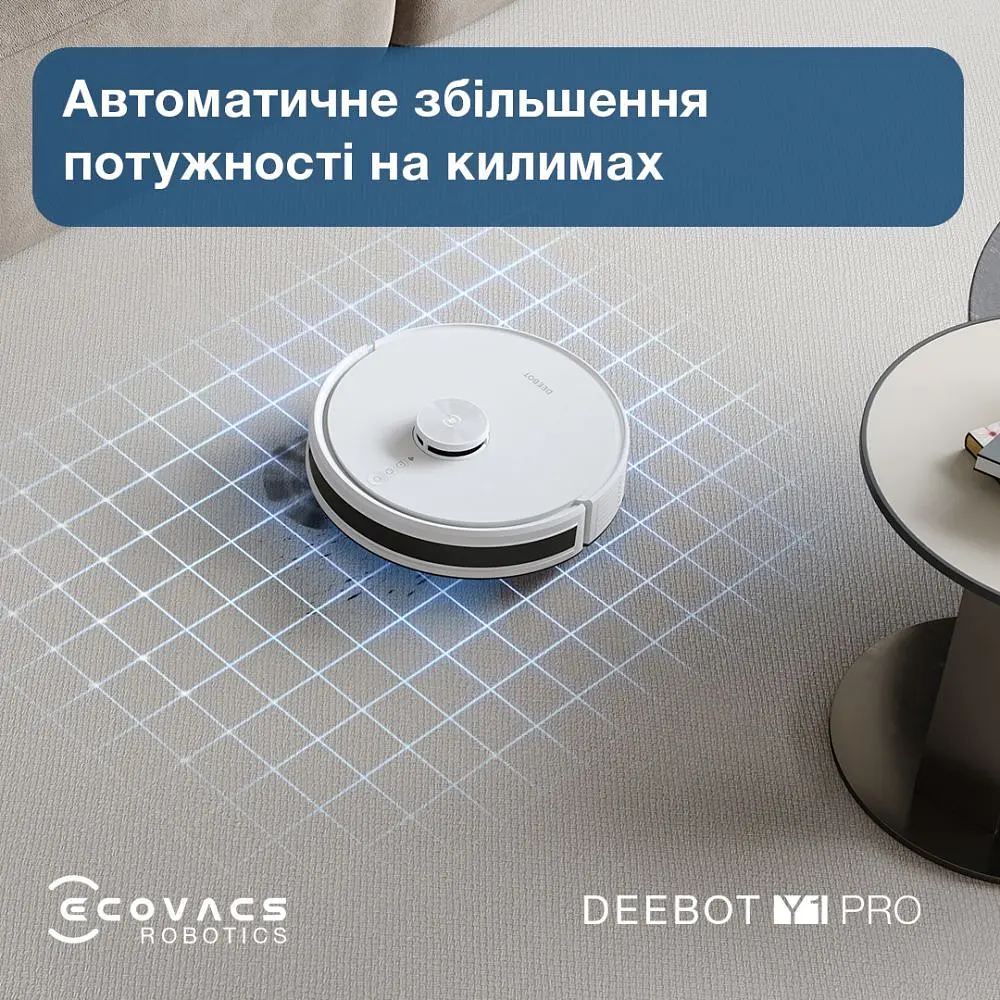 Робот-пилосос Ecovacs Deebot Ozmo Y1 Pro White (DLX34 White) - фото 7