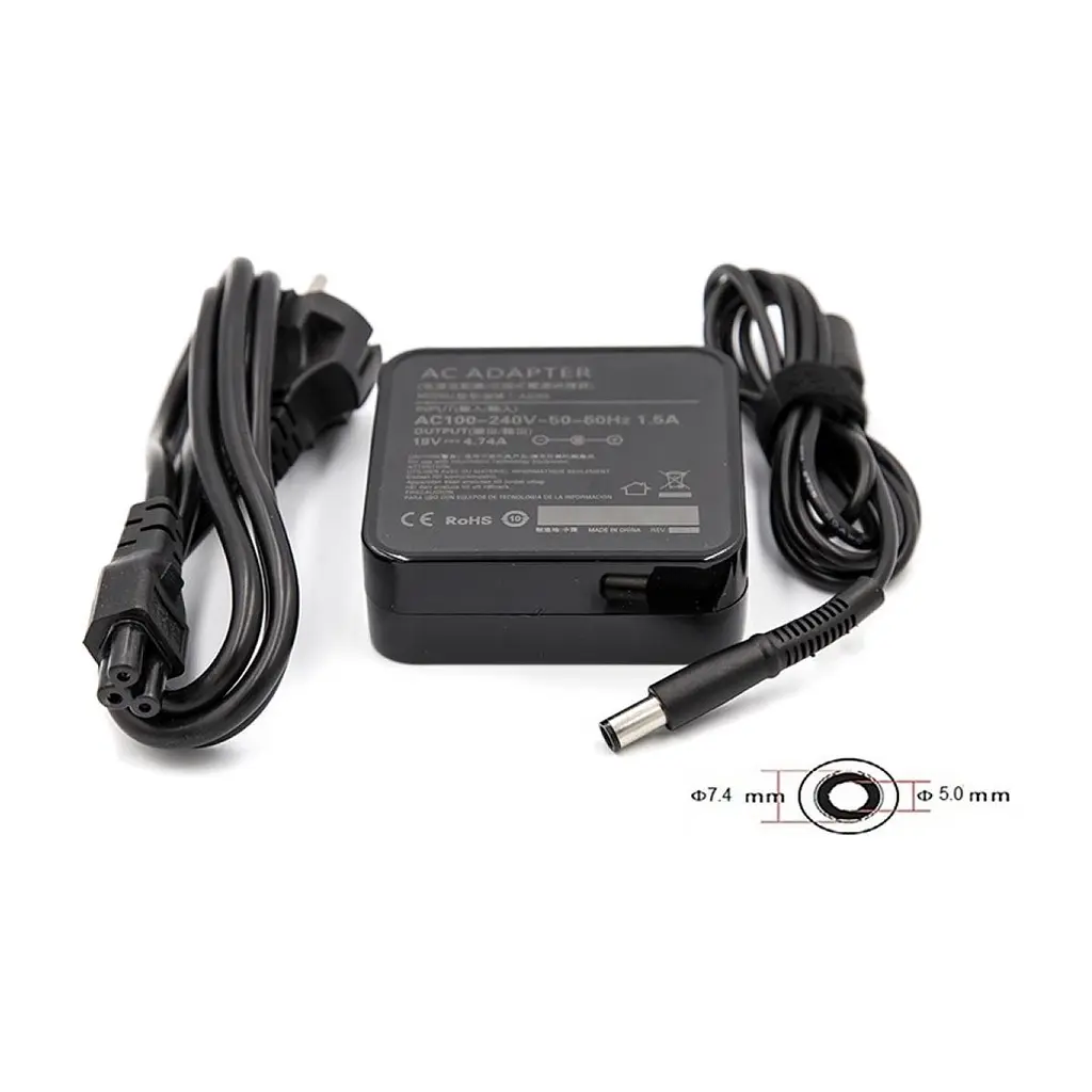 Блок живлення до ноутбуку PowerPlant HP 220V, 19V 90W 4.74A (7.4*5.0) wall mount (WM-HP90F7450)