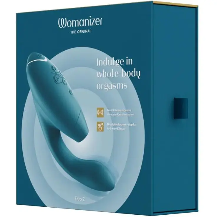 Подвійний стимулятор Womanizer Duo 2 - Petrol - фото 9