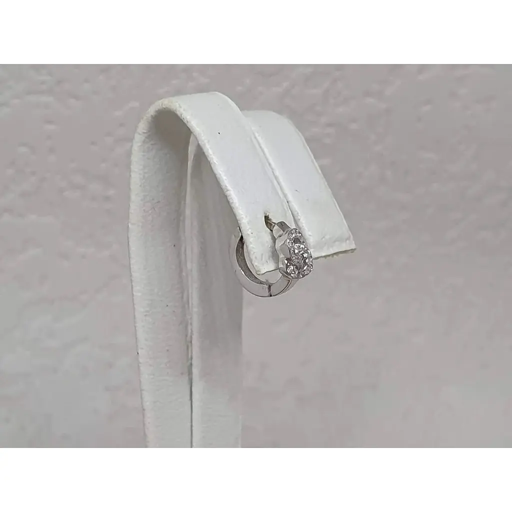 Срібна моносережка Vegas з фіанітами. 20100/1Р - фото 3