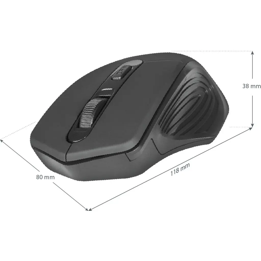 Мишка Defender Datum MB-345 Black (52345) - фото 4