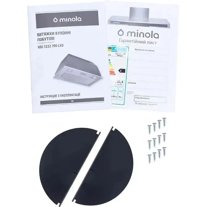 Витяжка Minola HBI 5222 WH 700 LED вбудована - фото 9