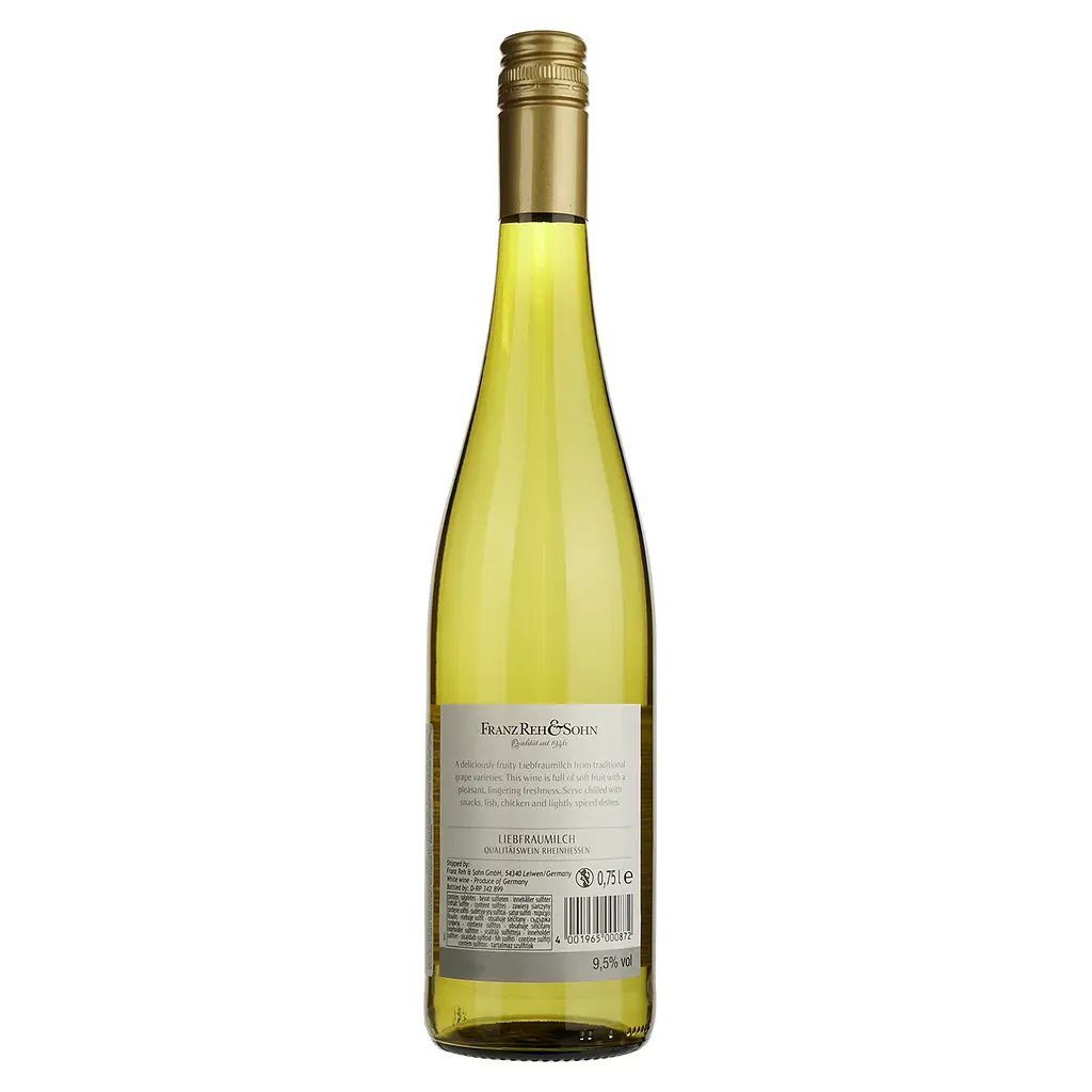 Вино Reh Kendermann Franz Reh&Sohn Liebfraumilch, біле напівсолодке, 9,5%, 0,75 л (8000015426308) - фото 2