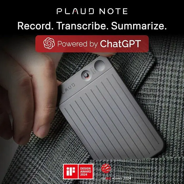 Диктофон Plaud Note ChatGPT Empowered AI Voice Recorder Black [112025] - фото 6