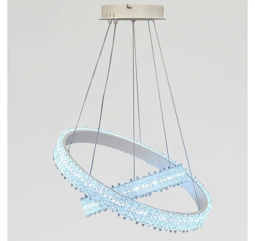 Світлодіодна підвісна люстра Artlight WG5129/60+40WH, 56 Вт, біла - фото 4