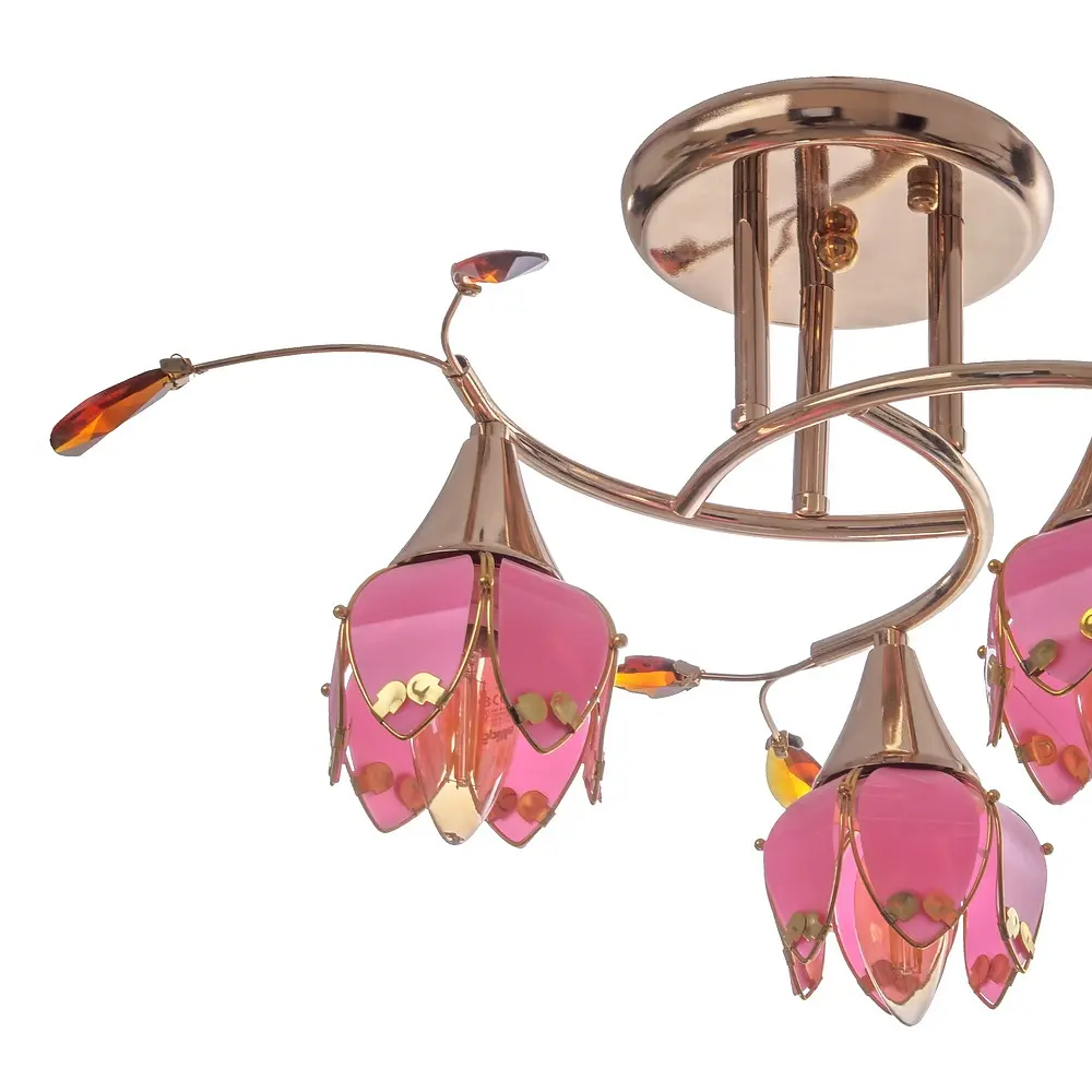 Люстра потолочная Brille флористика E14 40W G (LK-331C/3) - фото 3