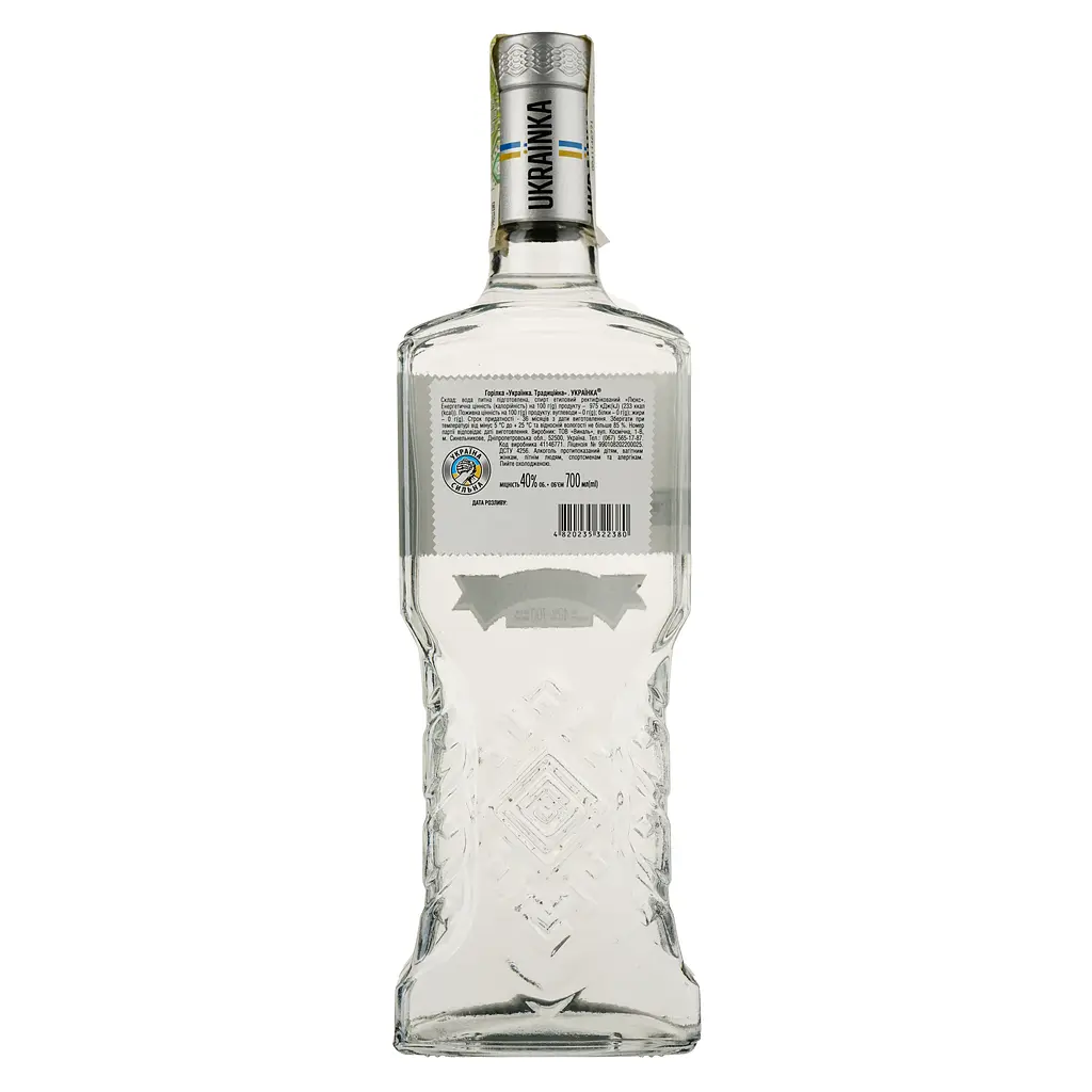 Горілка Ukraїnka Traditional, 40%, 0,7 л - фото 2