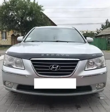 Дефлектор капоту мухобійка для Hyundai Sonata (NF) 2004-2009 Євро Кріплення (Vip Tuning) HYD09 - фото 2