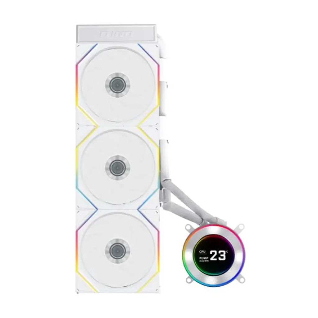Система рідинного охолодження Lian Li HydroShift II LCD-C 360TL, White (G89.GHS2LCD36TW.00) - фото 2