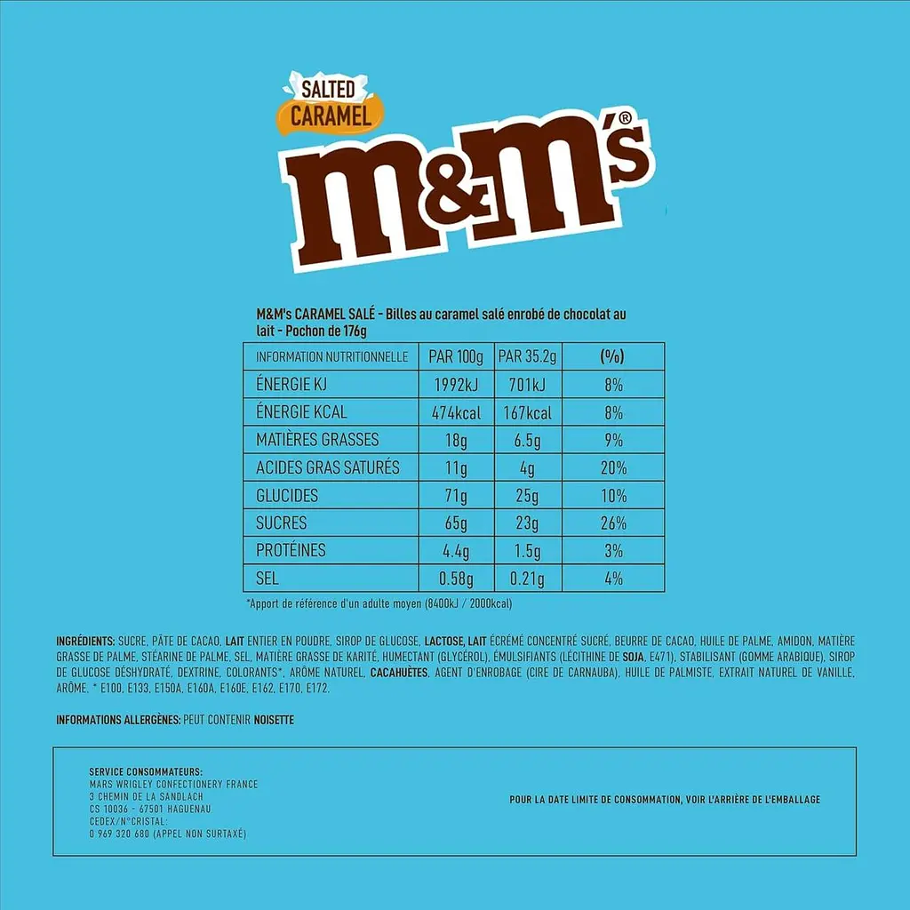 Драже M&M's Salted Caramel Milk Chocolate Bag 176г - фото 2