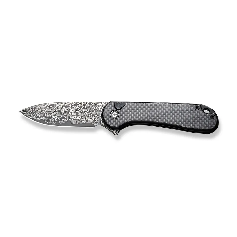 Ніж складаний кишеньковий Civivi Elementum II, (7.5 см) Damascus / Carbon Fiber & G10 - фото 8