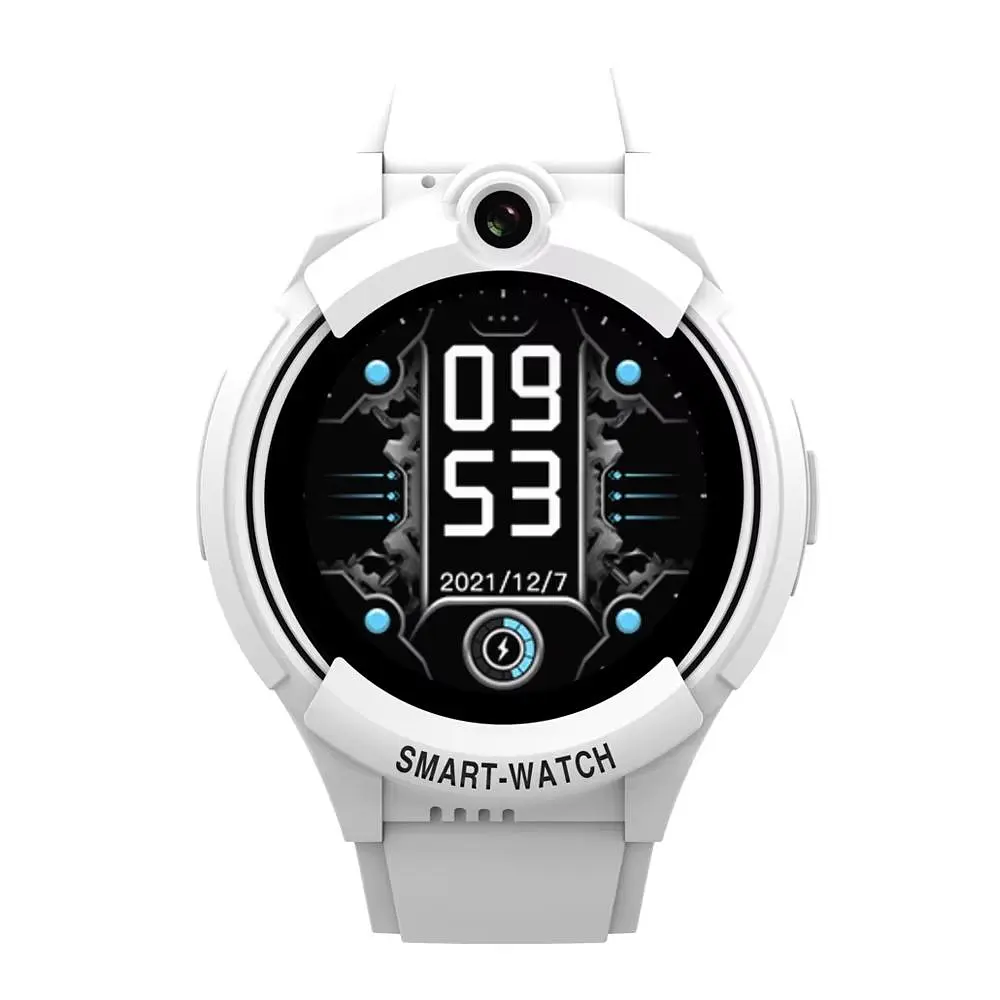 Дитячий розумний смарт годинник-телефон Lemfo M56 з GPS, 4G сім картою, прослуховуванням та кнопкою SOS До 5-7 днів роботи Білий - фото 2