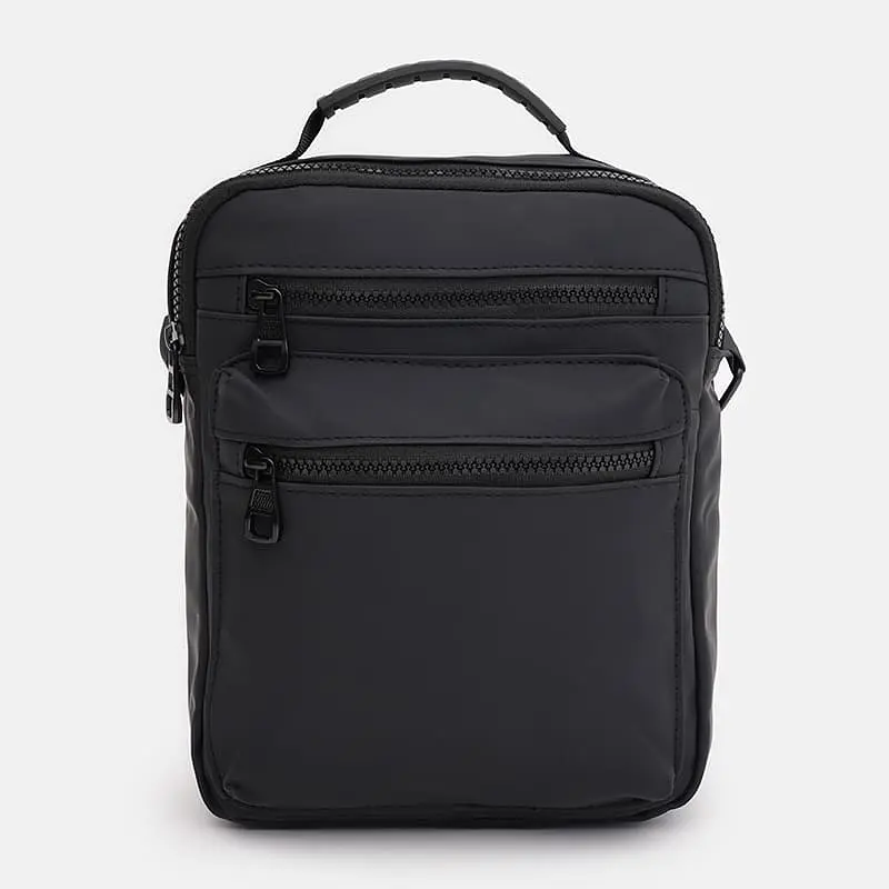 Сумка чоловіча Monsen C1PI879bl-black 25х21х7 см Чорний - фото 2