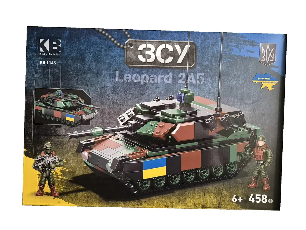 Конструктор KB 1145 LimoToy "Військовий танк Leopard 2A5" фігурки 458дет в коробці (6903317617142)