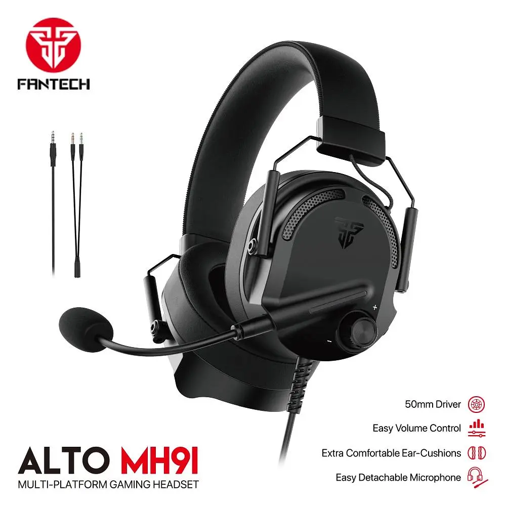 Игровые Наушники Fantech MH91 Alto Черный - фото 2