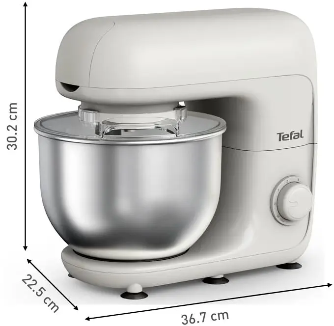 Міксер планетарний Bake Essential 800Вт, білий Tefal teh0026012 - фото 5