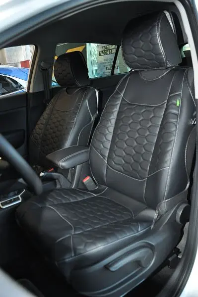 Автомобільні чохли для сидінь Cayman Luxury black Model S комплект Чорні - фото 2