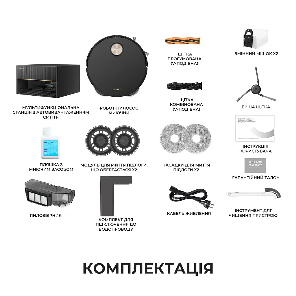 Робот-пилосос миючий Dreame Bot X50 Master - фото 19