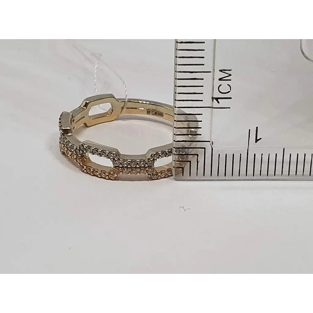 Золотое кольцо Империя золота с фианитами. КВ1482И 17,5 - фото 5