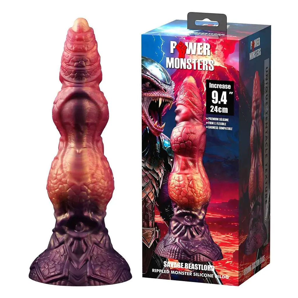 Фалоімітатор Power Monsters Savage Beastlord, 24 см (мульті) - фото 7