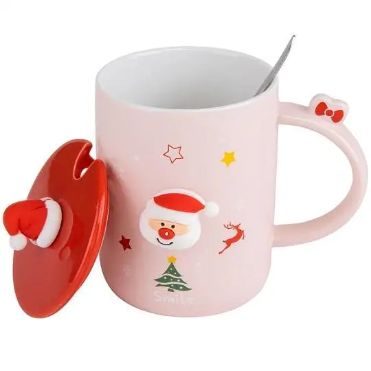 Чашка Elisey Jolly Claus Cup рожевий 300 мл (9151-026) - фото 2