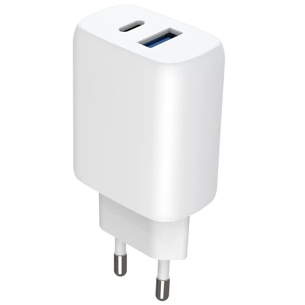 Зарядний пристрій Proove Silicone Power 2 30W (Type-C + USB) + Cable Type-C to Type-C (1m) white (WCSP23011002) - фото 2