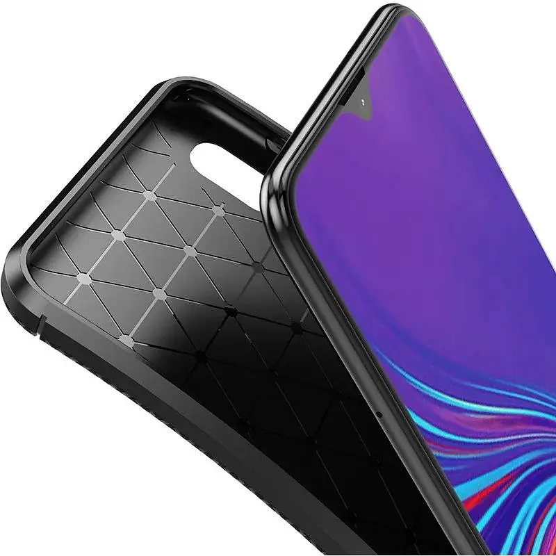 Чохол-накладка Toto TPU Carbon Fiber 1.5 mm Case Samsung Galaxy A10 Dark Blue - фото 3