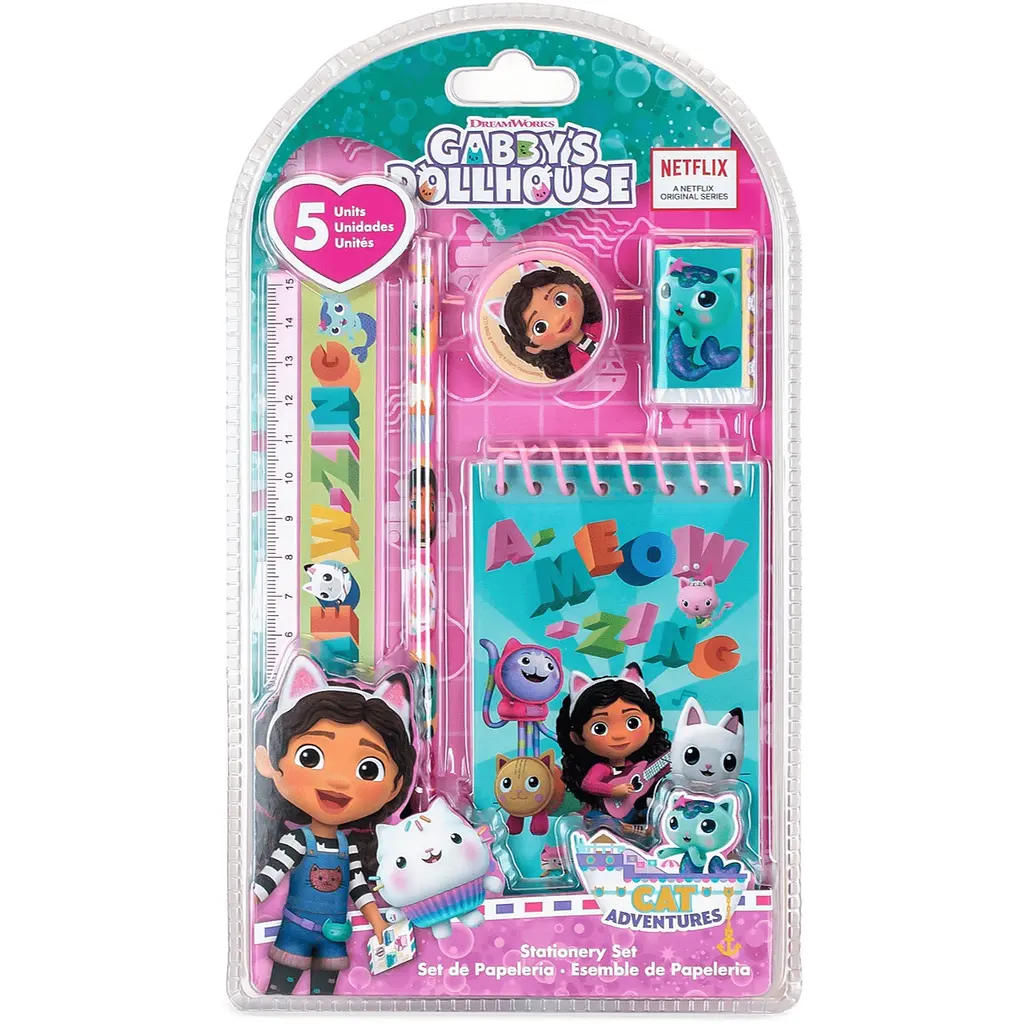 Набір канцтоварів Kids Licence Gabby's Dollhouse 5 шт. (GD00036)
