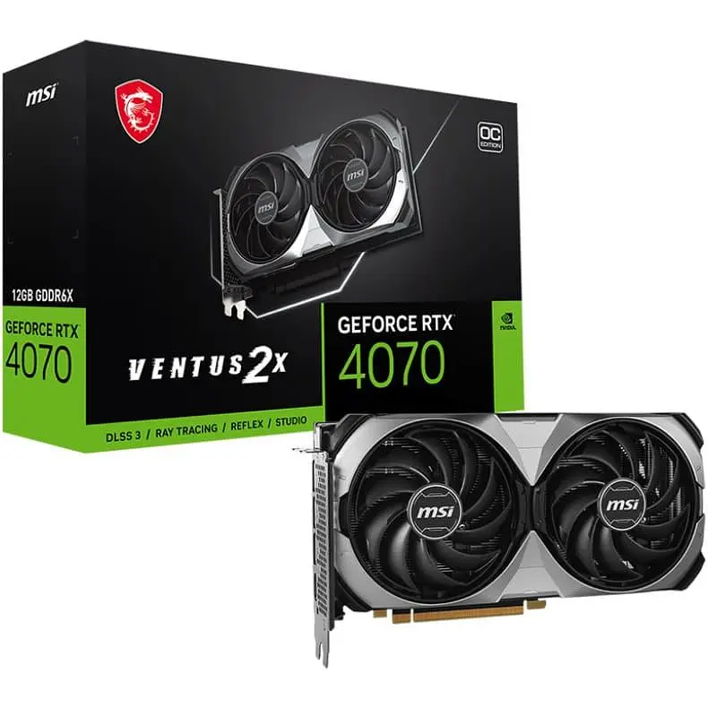 Відеокарта MSI RTX 4070 12Gb VENTUS 2X E OC (RTX 4070 VENTUS 2X E 12G OC) (GDDR6X, 192 bit, PCI-E v4.0) FR - фото 5