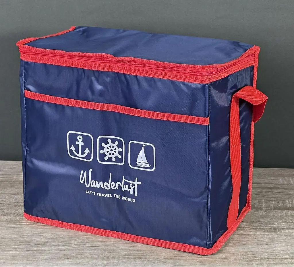 Термосумка Stenson Wanderlust R28805 25 л охолодження та збереження температури 36x20x32 см Синій - фото 6