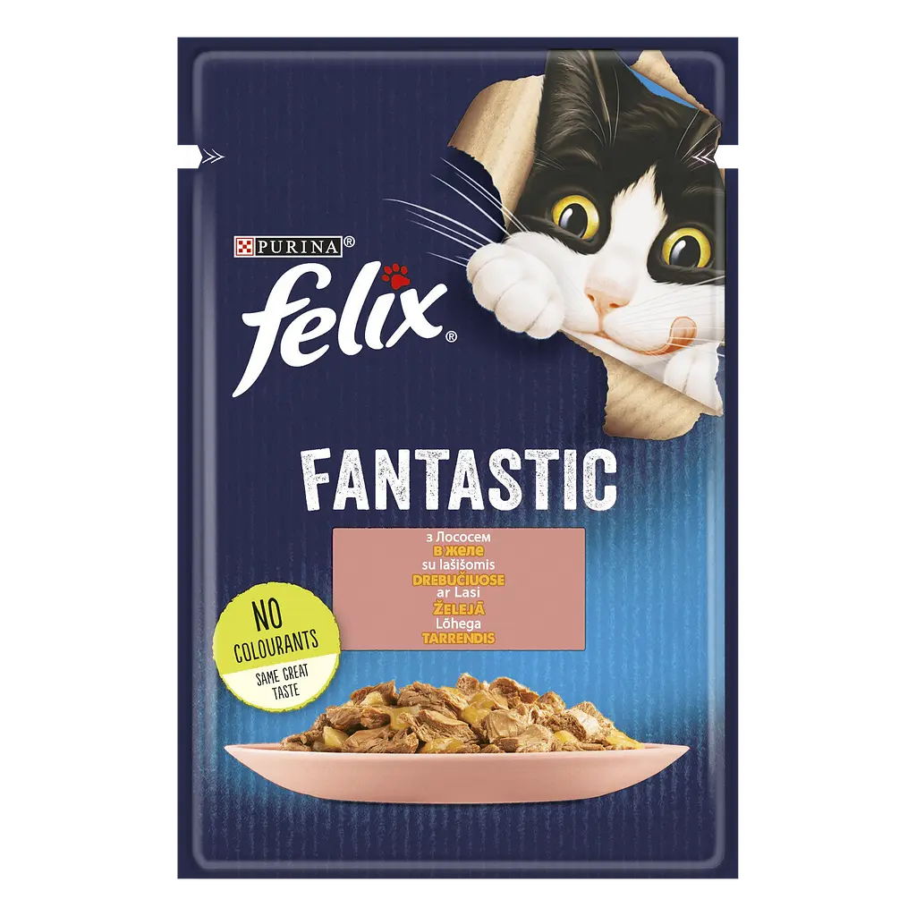 Набір вологого корму для котів у желе Felix Fantastic Мікс 1.02 кг (85 г x 12 шт.) - фото 7