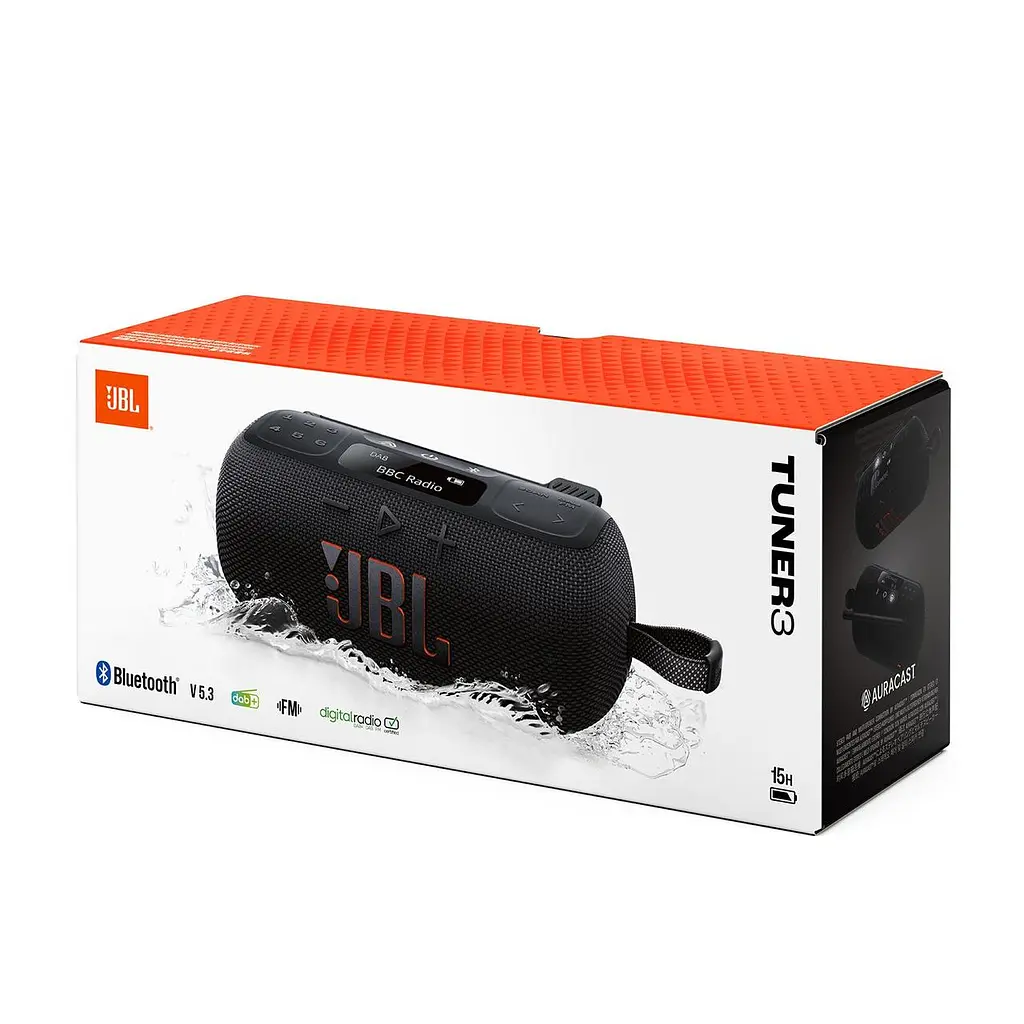 Акустична система портативна з БТ та тюнером JBL JBLTUNER3BLK - фото 7