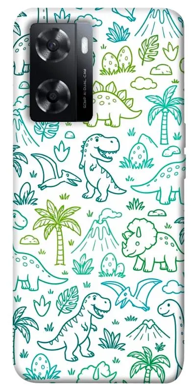 TPU чохол Demsky Dino pattern для Oppo A57s
