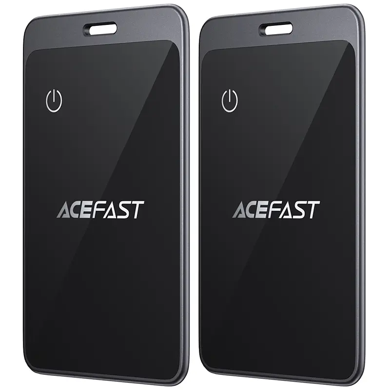 Трекер Acefast S3 Metal Card 100 mAh (2 шт.) Gray